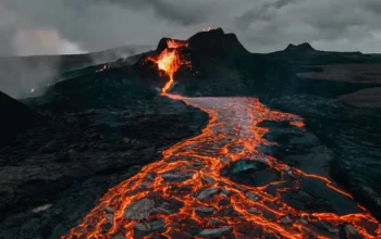 The Fate of Hot Lava After Eruption from a Volcano