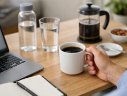 Good news! Your daily brew actually counts toward your water goals