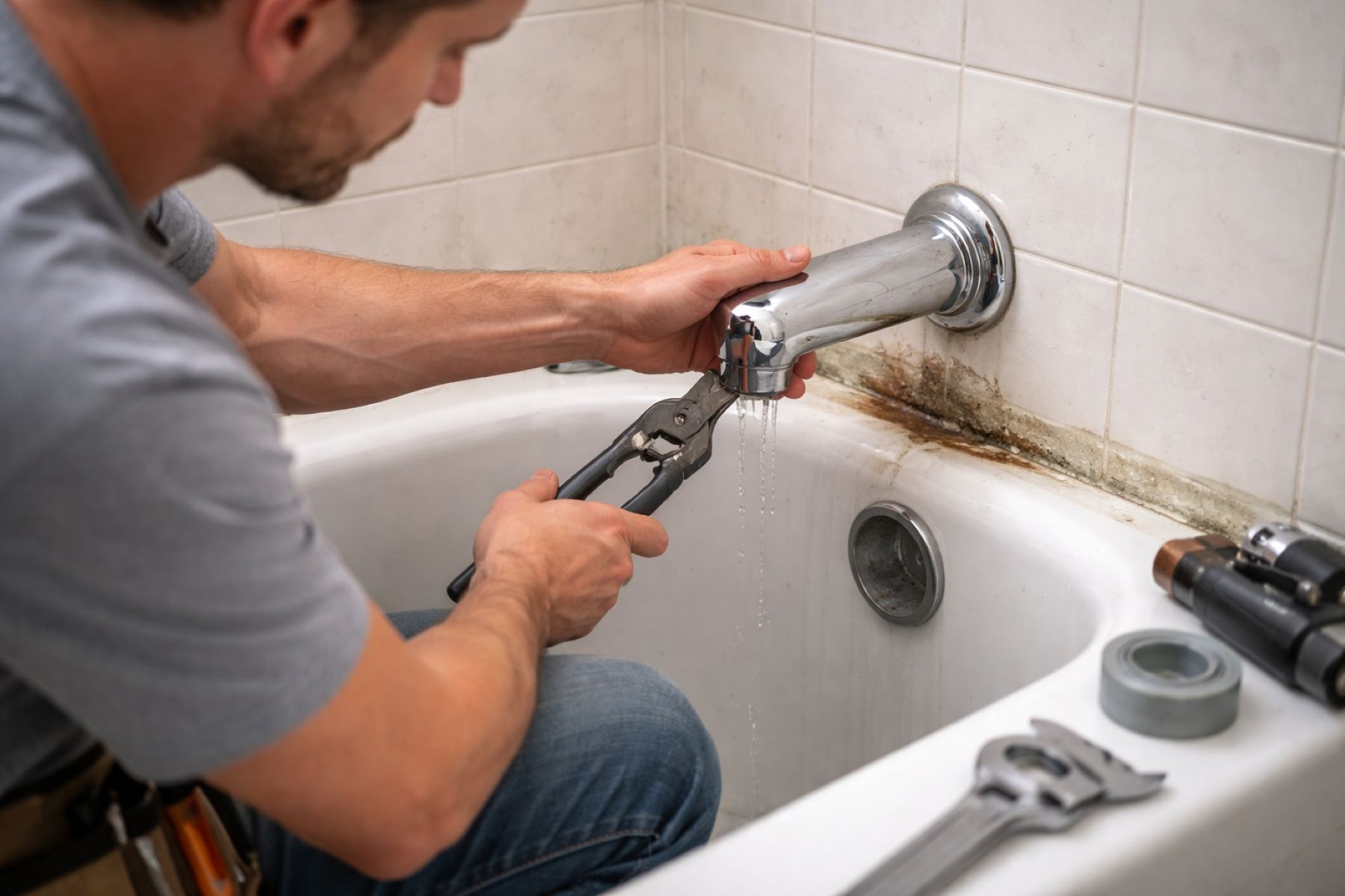 Is Your Tub Secretly Flooding Your Walls? 7 Signs You Need Bathtub Faucet Repair ASAP