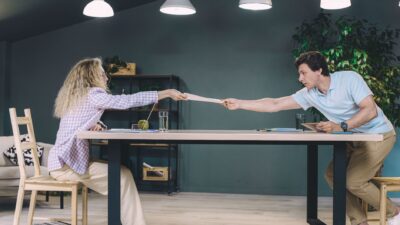 Illustration of Husband Female Coworker Boundaries: Where's the Line?